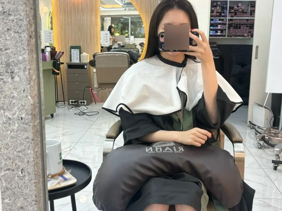 염색 직후 확 어두워진 머리색