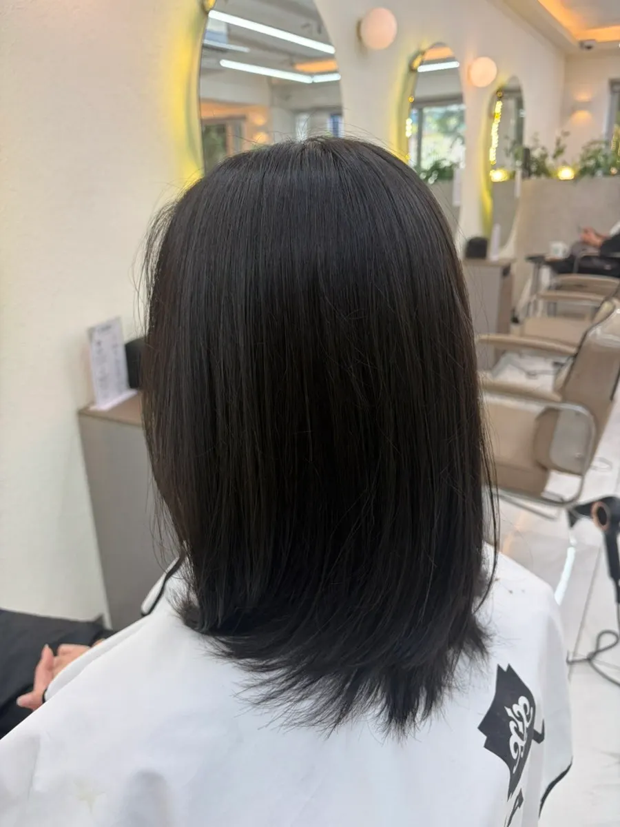 Matte brown dye result with no redness