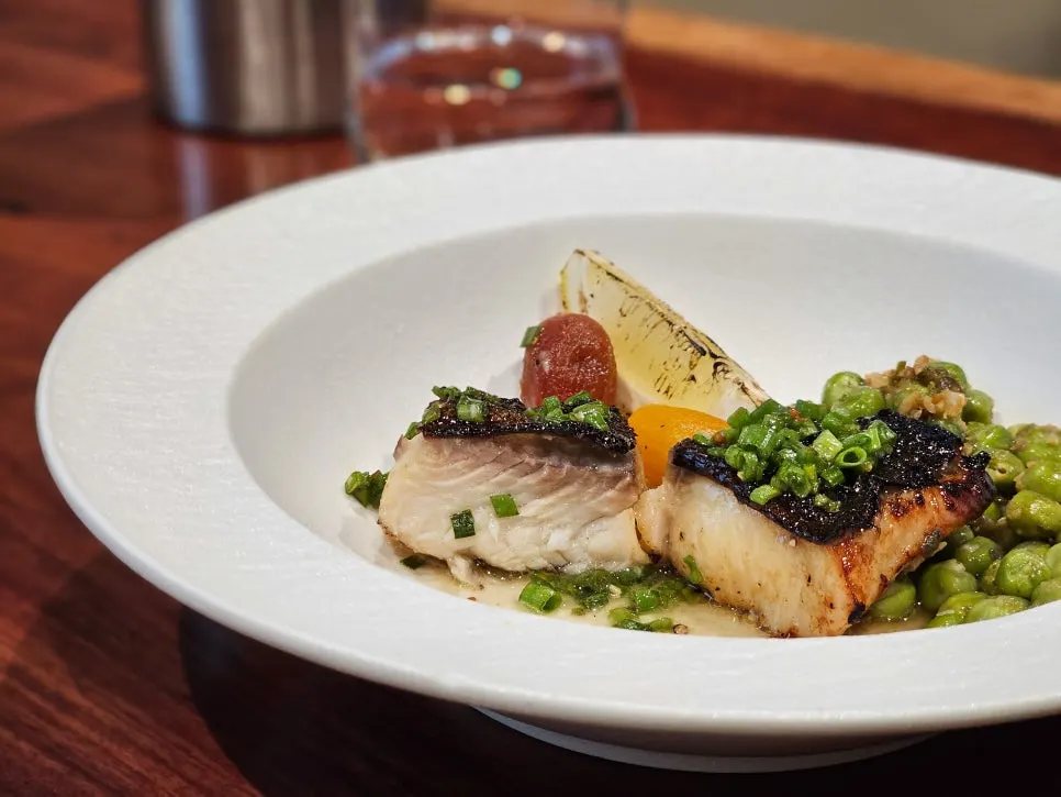 Grilled sablefish marinated in three kinds of doenjang