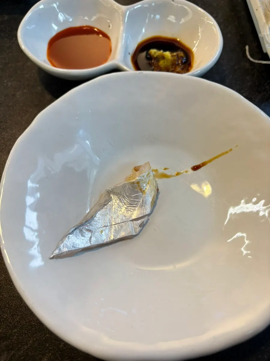 Assorted sashimi served as the first course of the Hallasan set