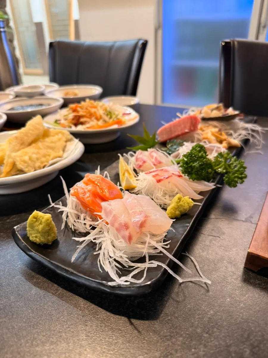 Plate of springy aged sashimi