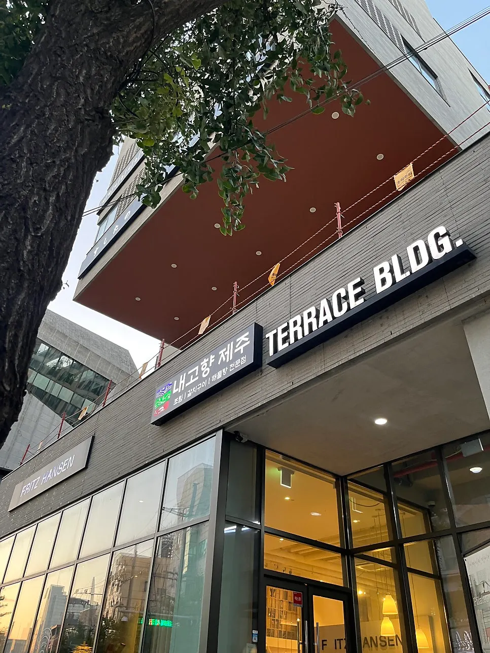 방배동 카페거리 TERRACE BLDG 건물 외관