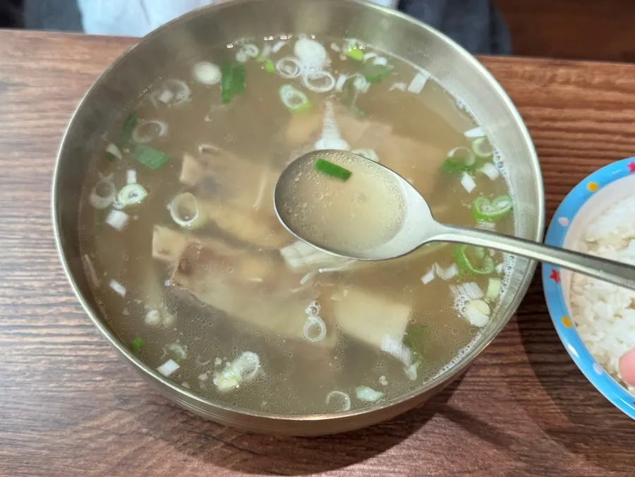Milky galbitang broth with short ribs