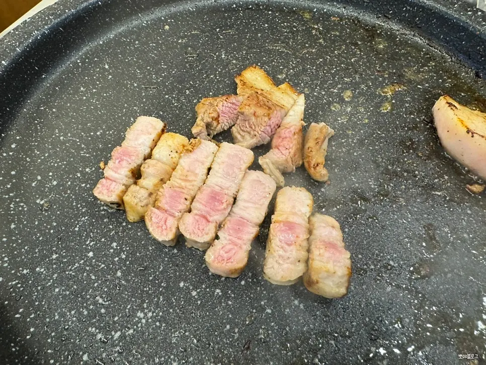 Beef belly on the grill