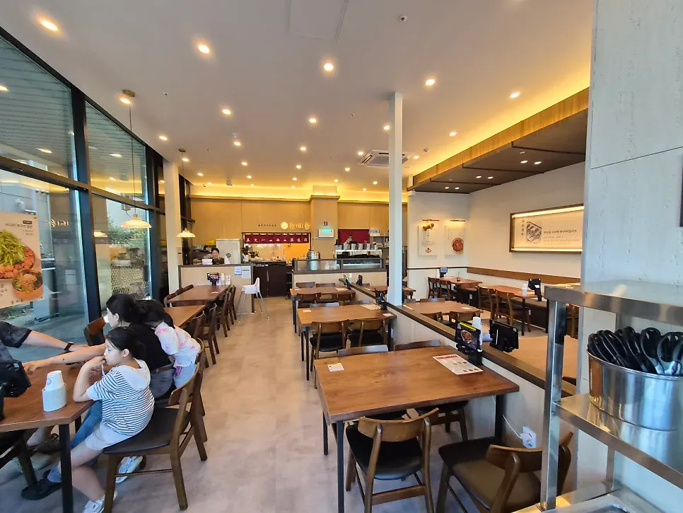 Spacious and clean restaurant interior
