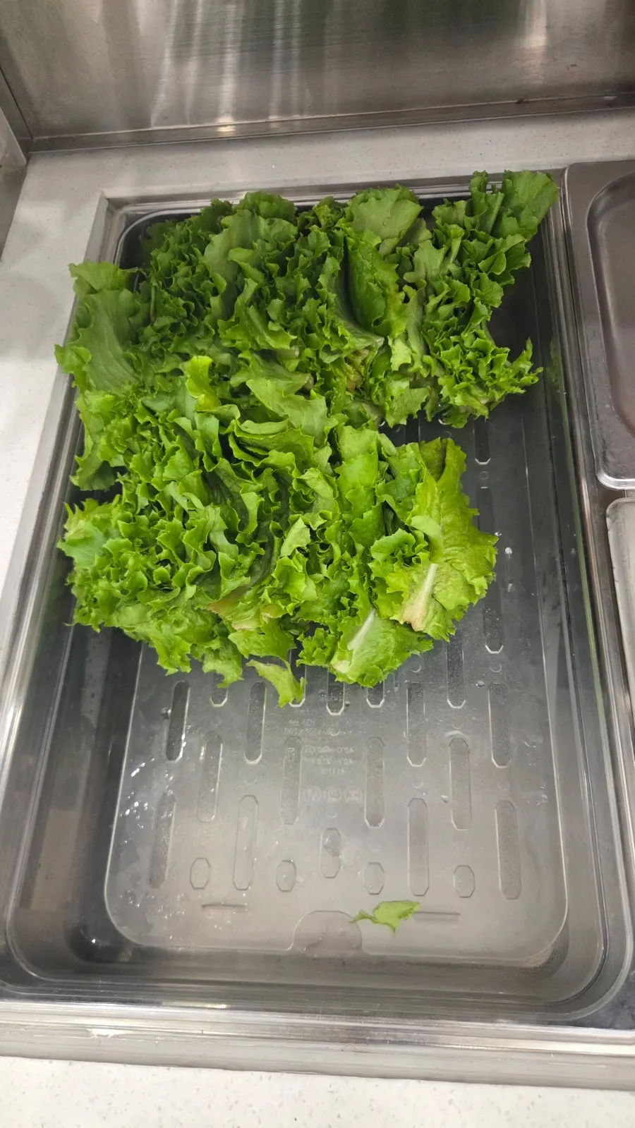 Self-service bar items for lettuce-wrapped pork cutlet