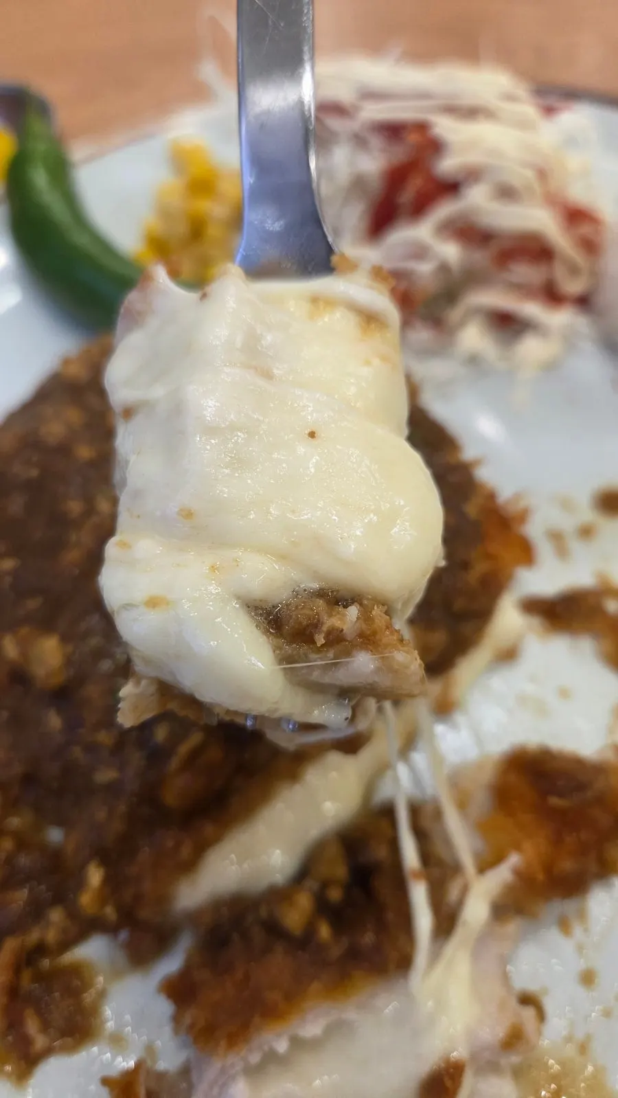 Generous serving of cheese curry pork cutlet