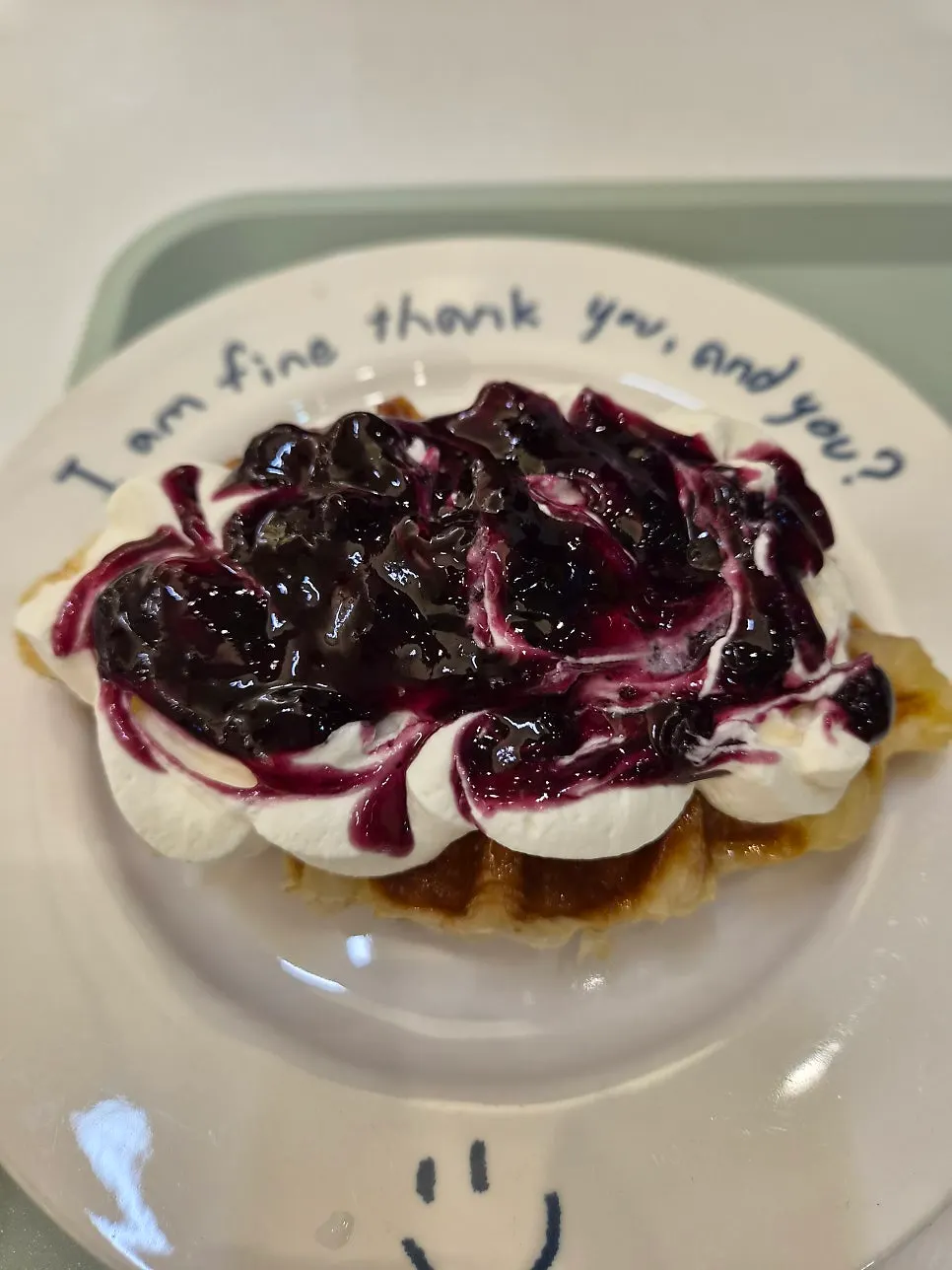₩4,900 blueberry yogurt cream croffle