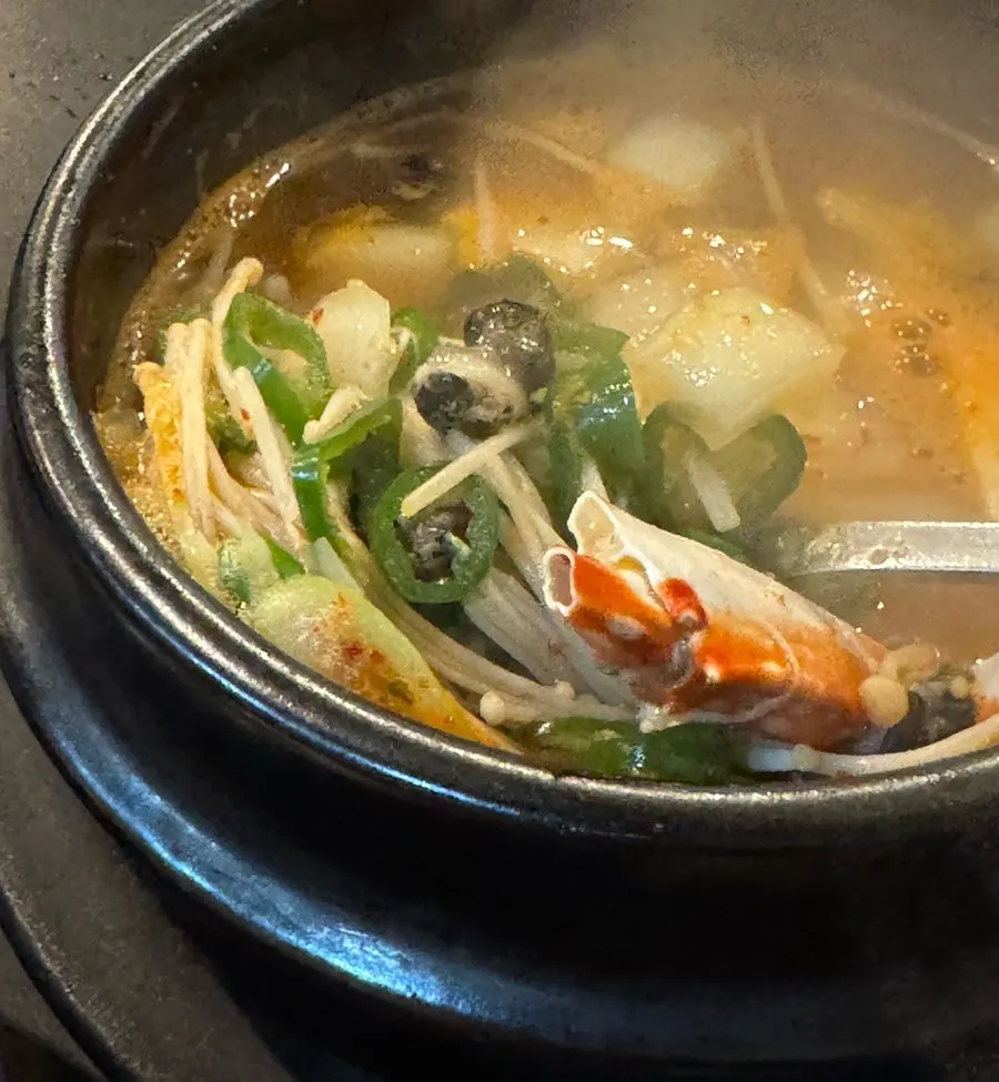 숯불에 구워지는 양념돼지갈비
