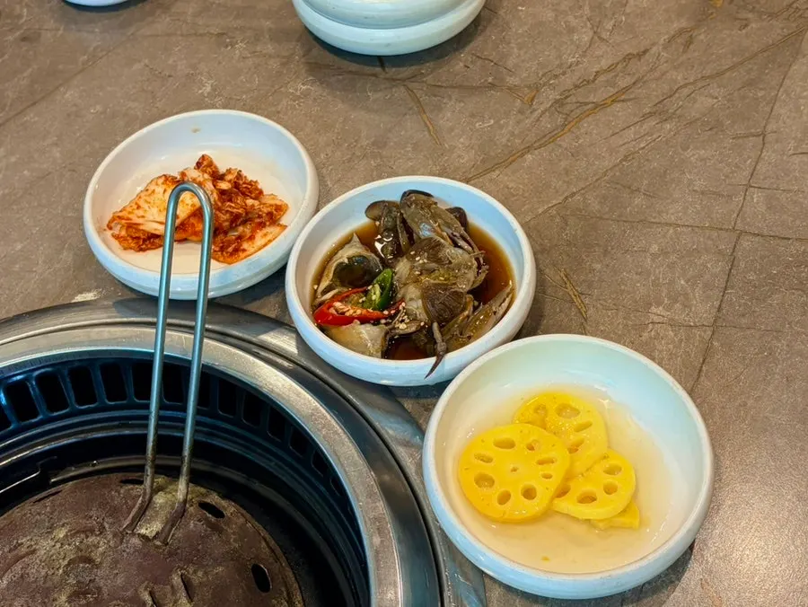 Soy marinated crab ordered as an add-on