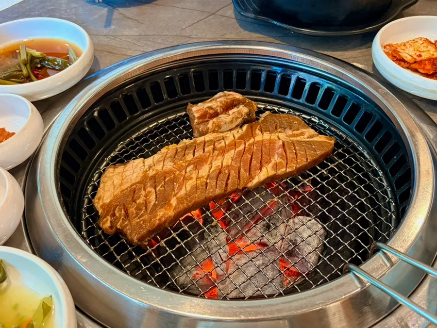 Hwangchil king galbi before going on the charcoal grill