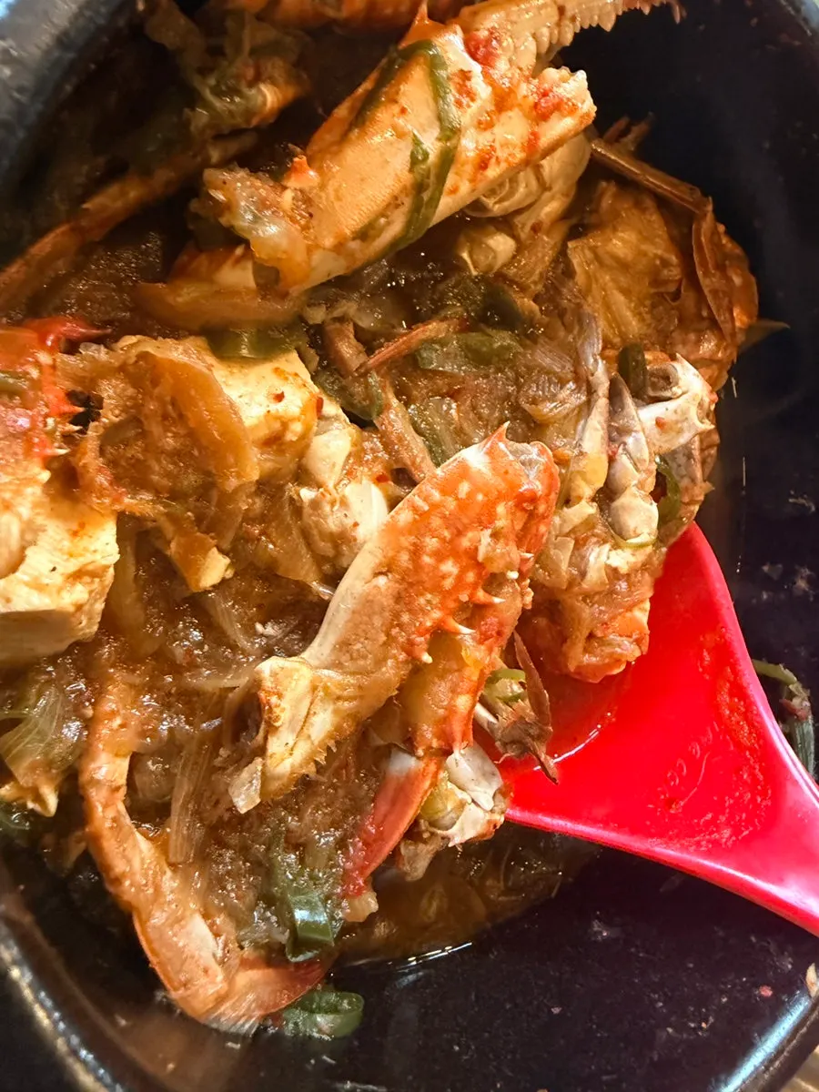 Medium crab jjiglae stew packed with crab