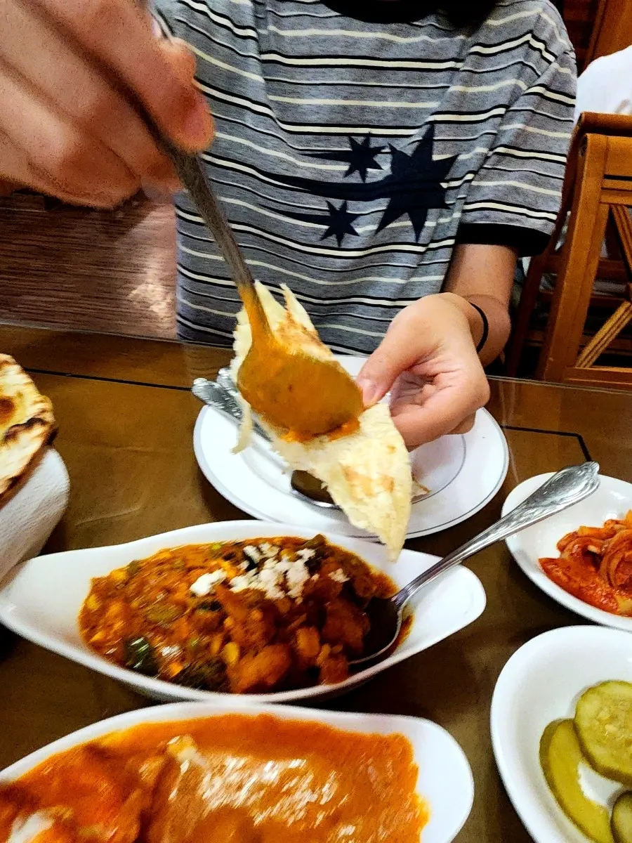 담백한 야채커리와 플레인라이스