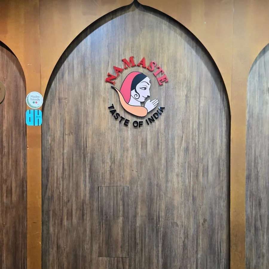 Stairs leading up to the 2nd floor of Namaste Dongmyo Branch