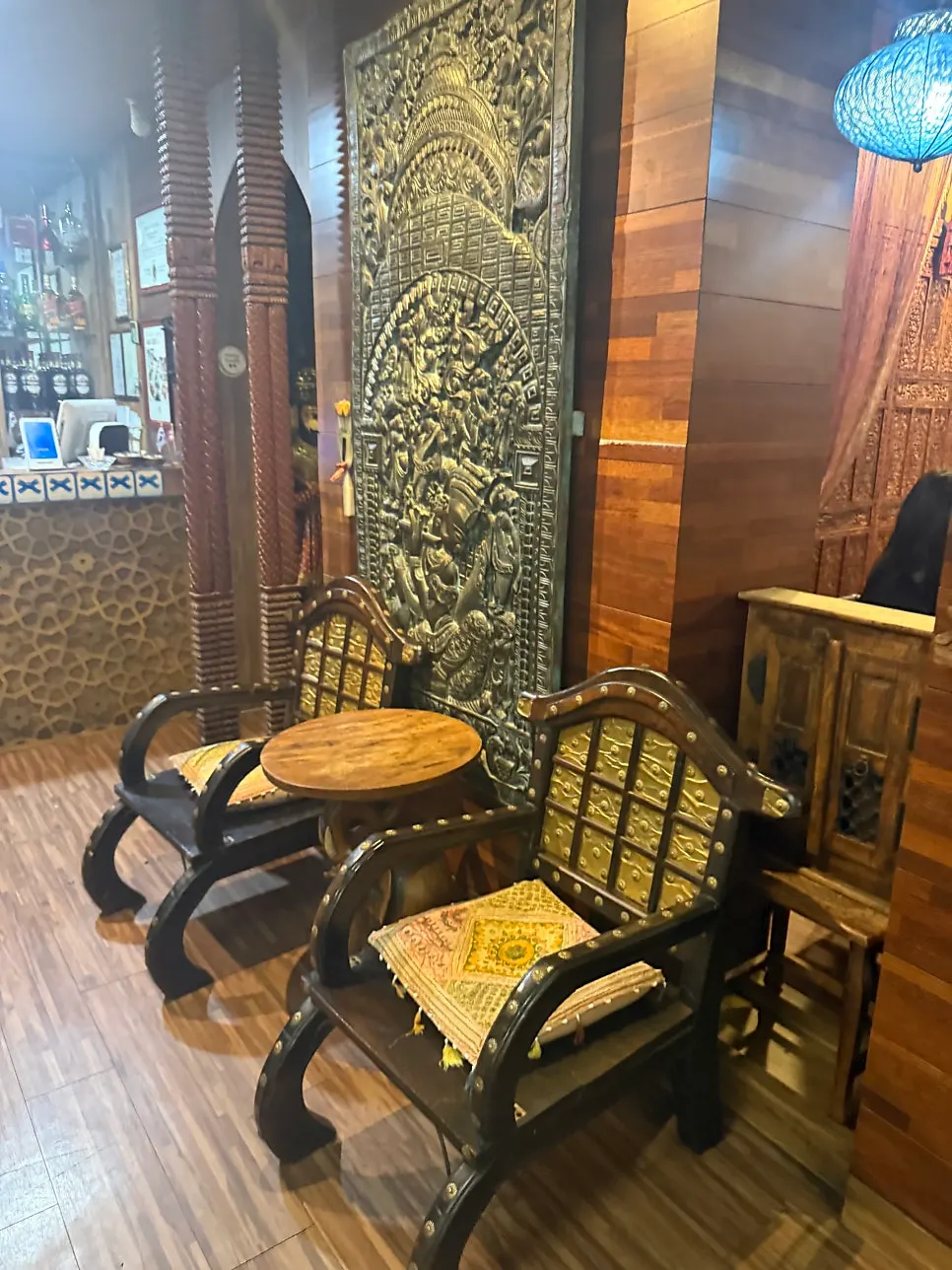 Seating inside Namaste Dongmyo Branch