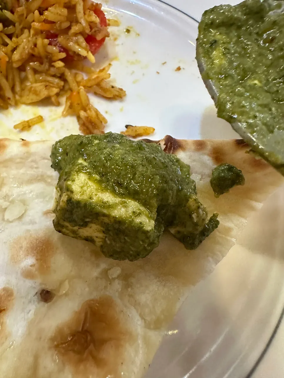 커티지 치즈가 들어간 팔락파니르 커리