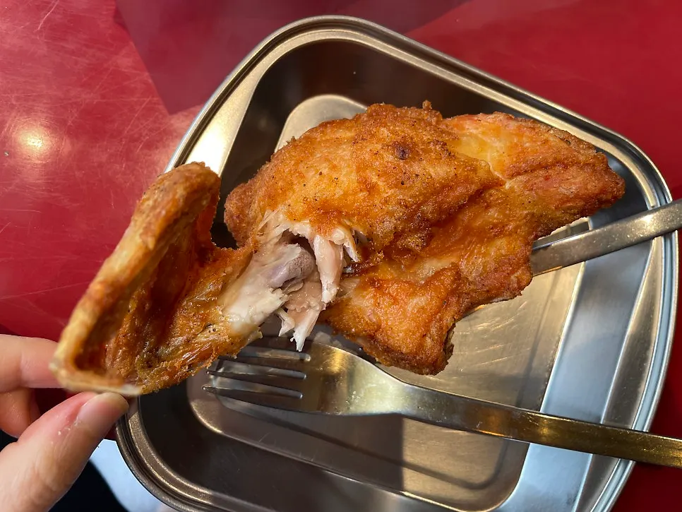 Three tender drumstick pieces