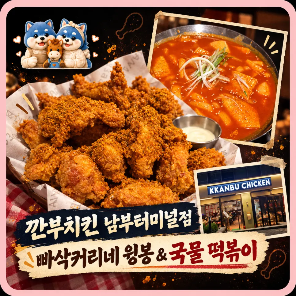 Crispy Curry Wing & Drumette Pieces and Soup Tteokbokki