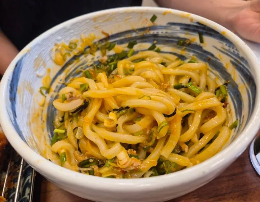 Karai mazesoba with umami and a spicy kick