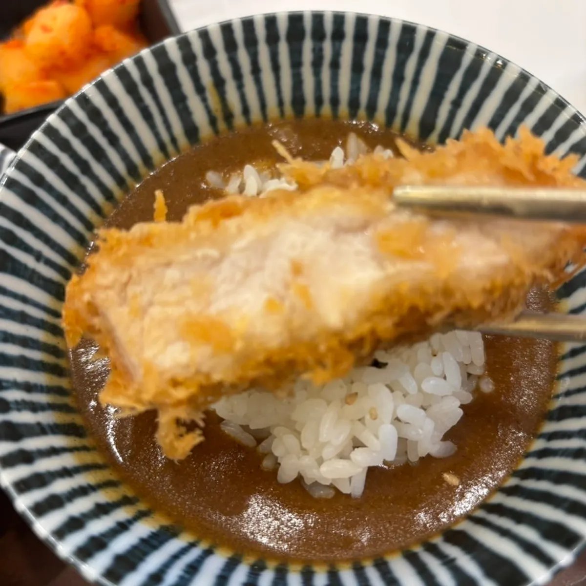 Tonkatsu lunch spread at Baek Sojeong Nambu Bus Terminal