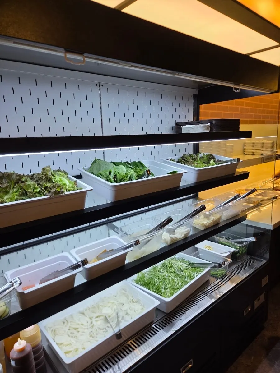 Barbecue restaurant self-service bar side dishes