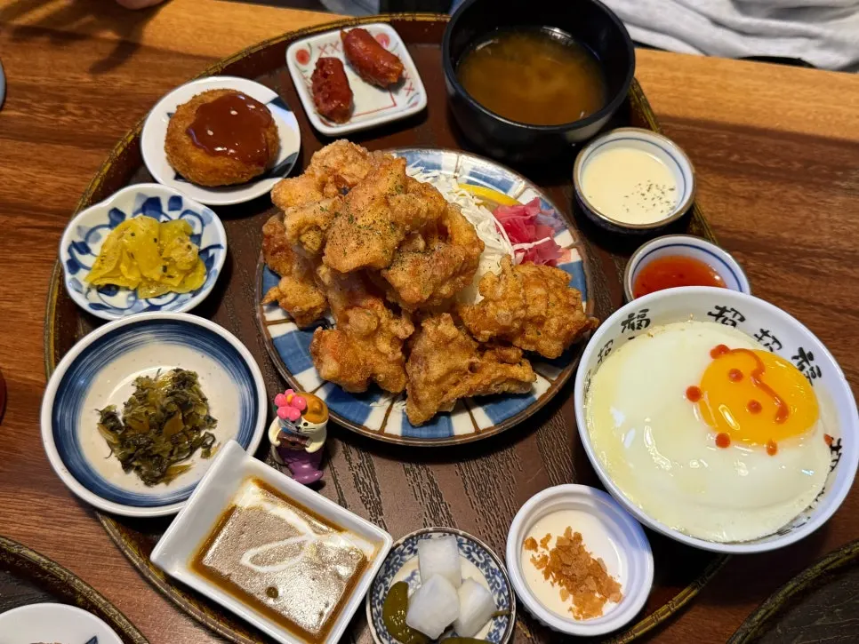 Crispy karaage set