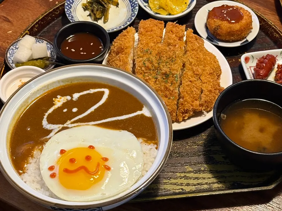 Family dinner of Japanese home-style food