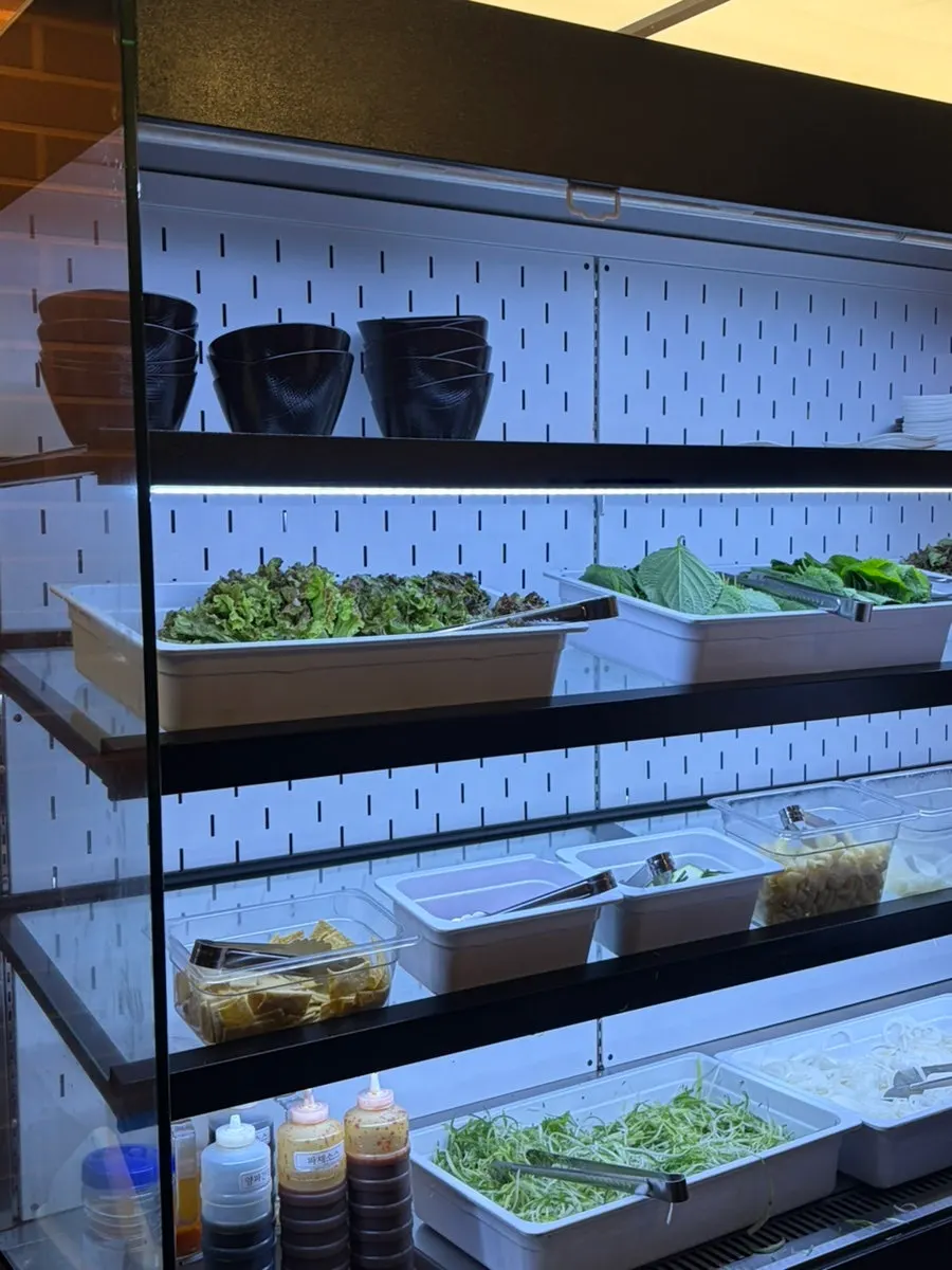 Self-serve banchan bar with a wide variety