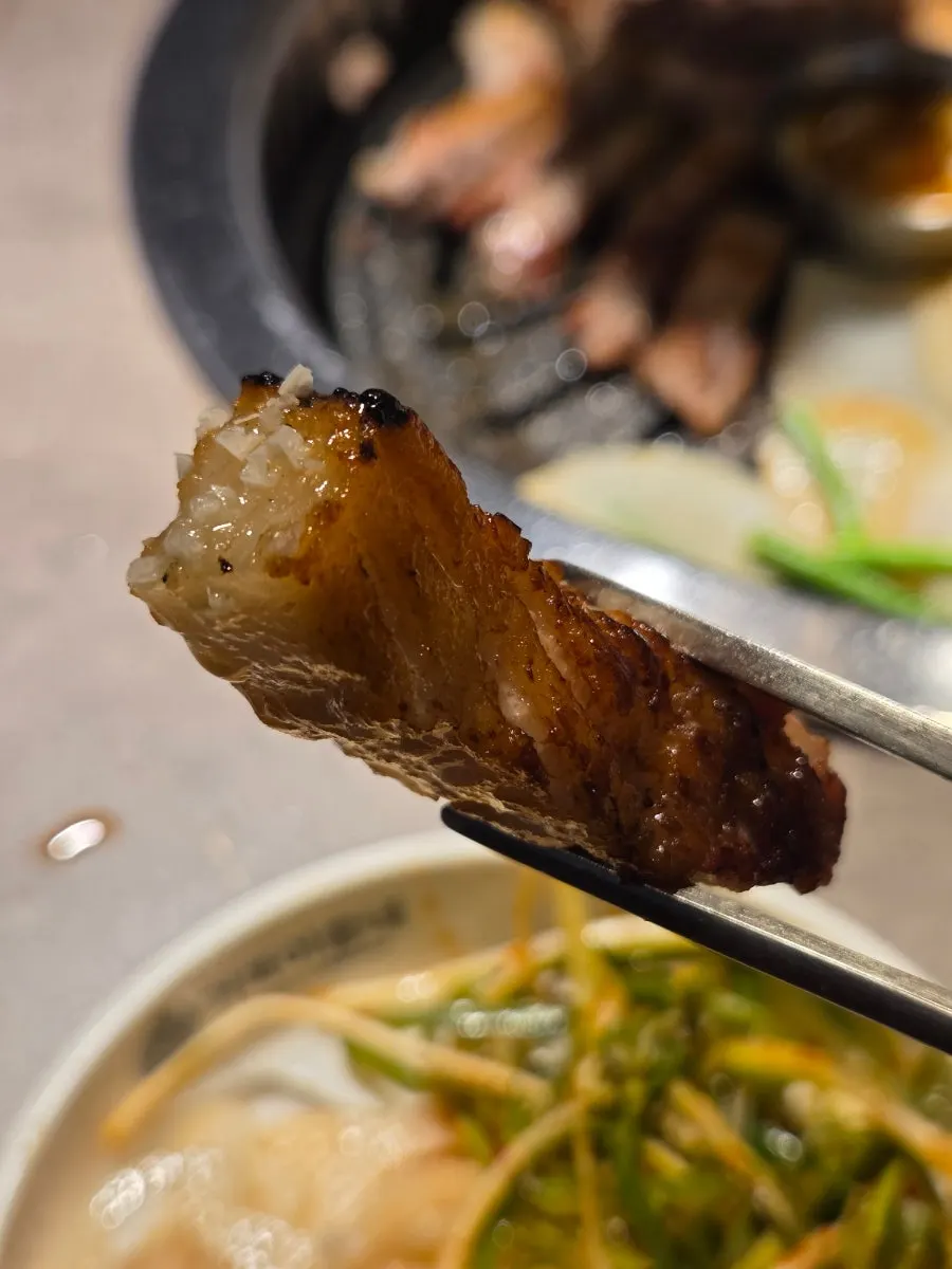 Nicely browned aged pork