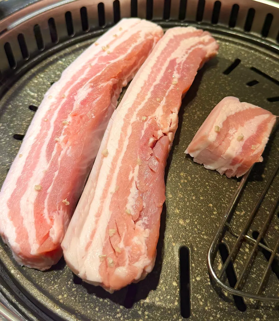 A thick 500g portion of pork belly