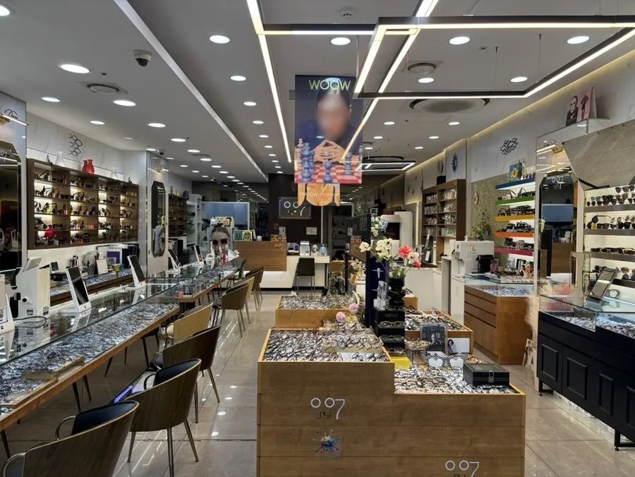 Neatly arranged interior of 007 Optical