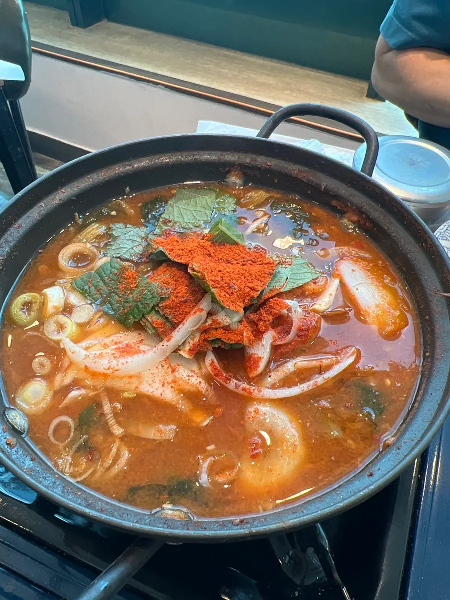 시래기가 듬뿍 들어간 멸치찌개