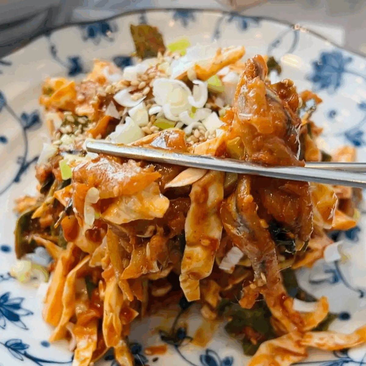 남항횟집 멸치세트 상차림