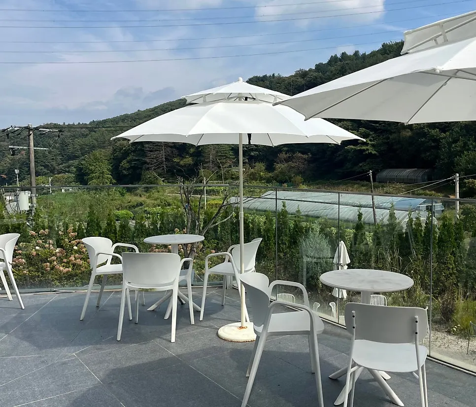 Sum's spacious seating and outdoor area