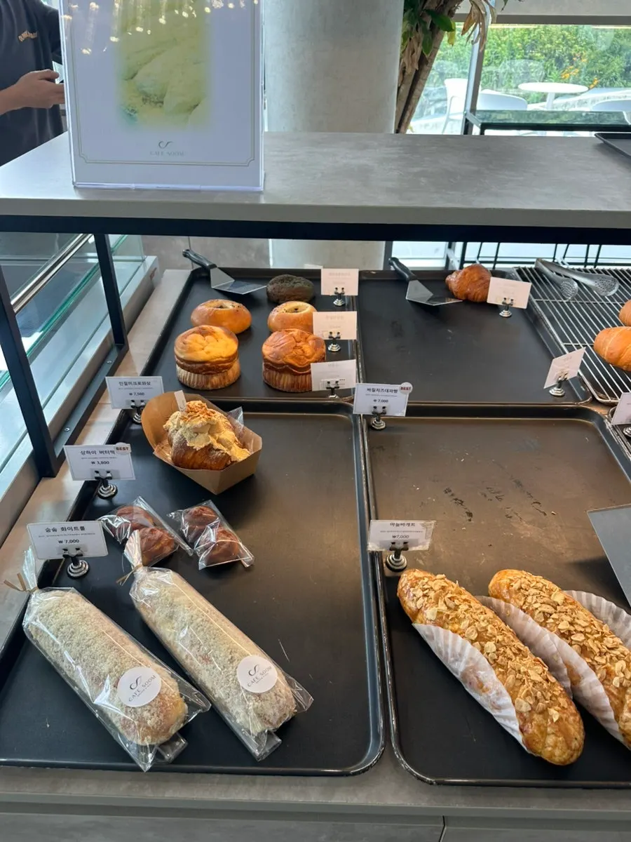 Sum's 1st floor bakery area with a large window