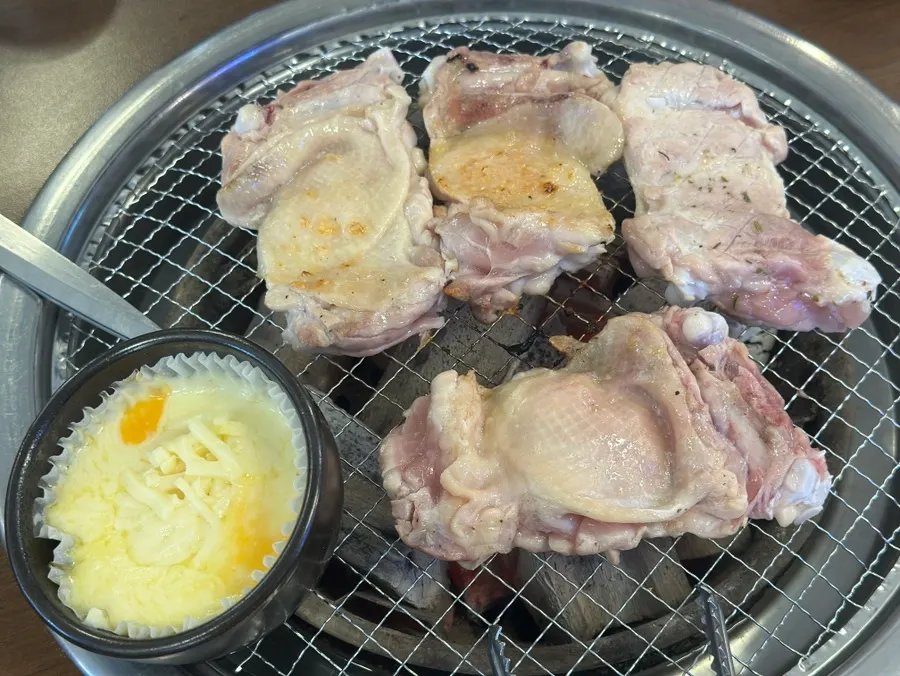 닭갈비에 곁들이는 치즈퐁듀