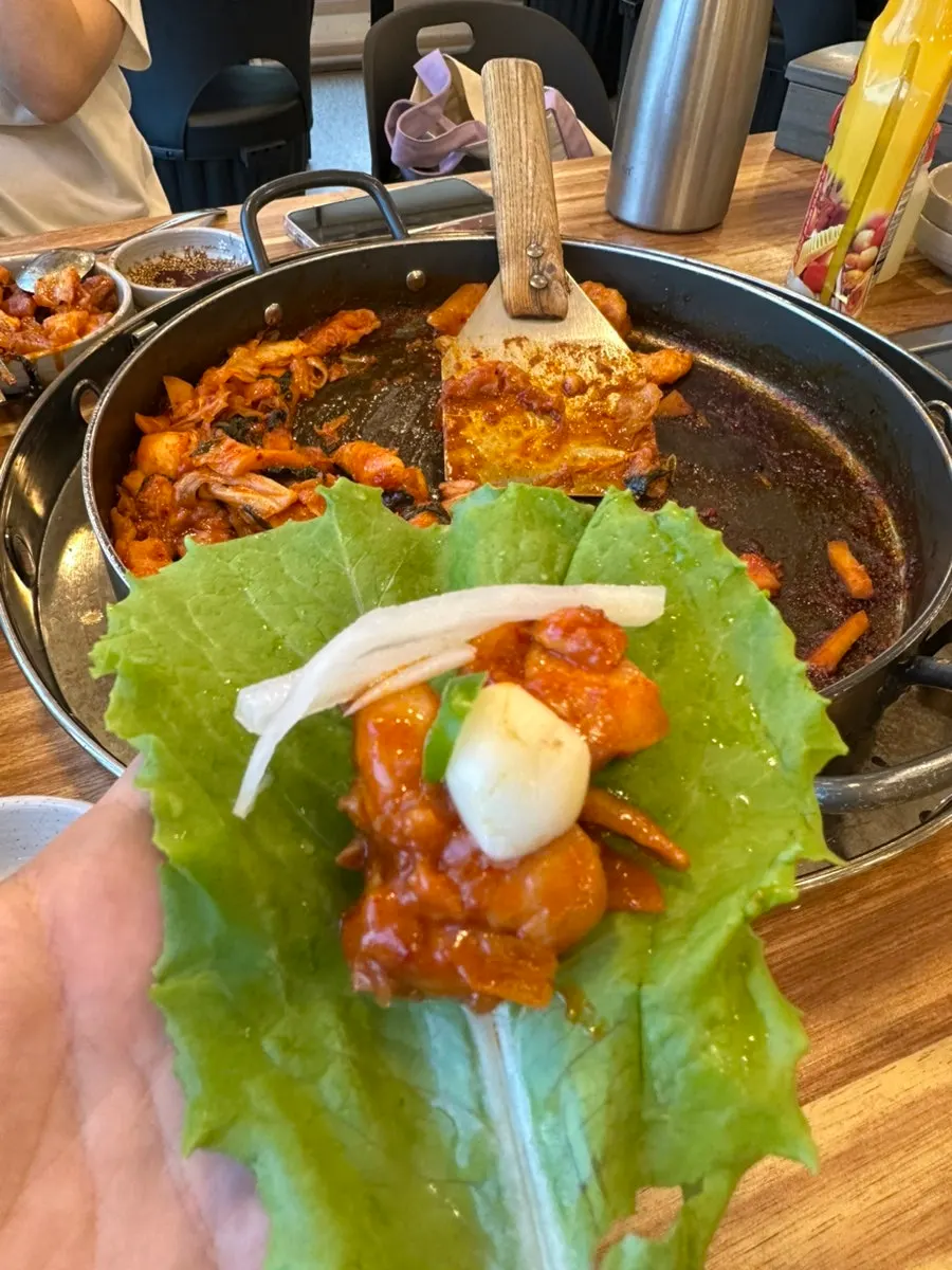 바삭한 감자부침 가장자리 부분
