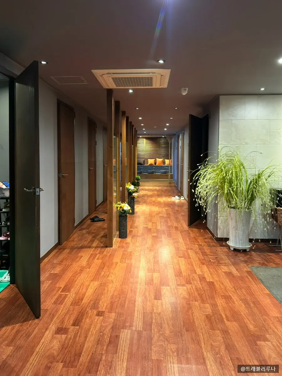 Neat massage shop interior