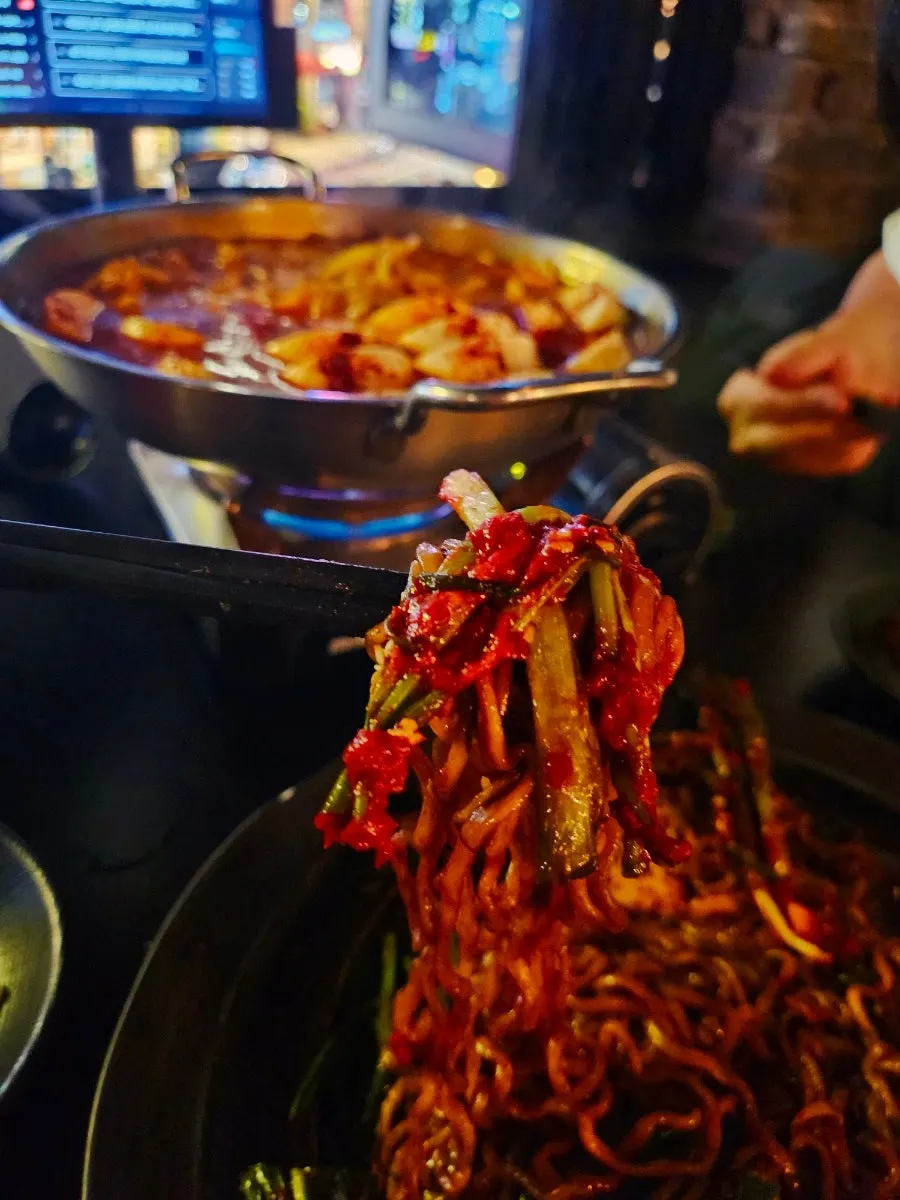 Varied bar food menu at Budan Nampo Branch