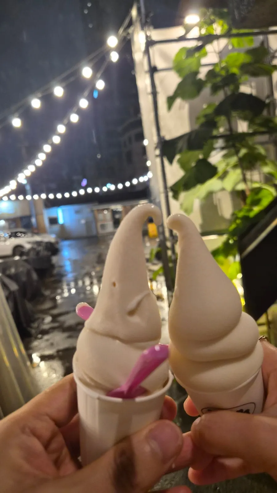 얼큰한 해물라면 국물