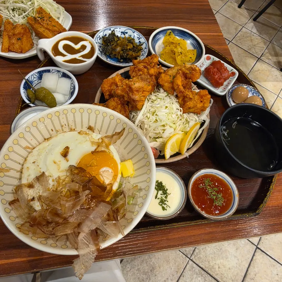 Menú completo de karaage