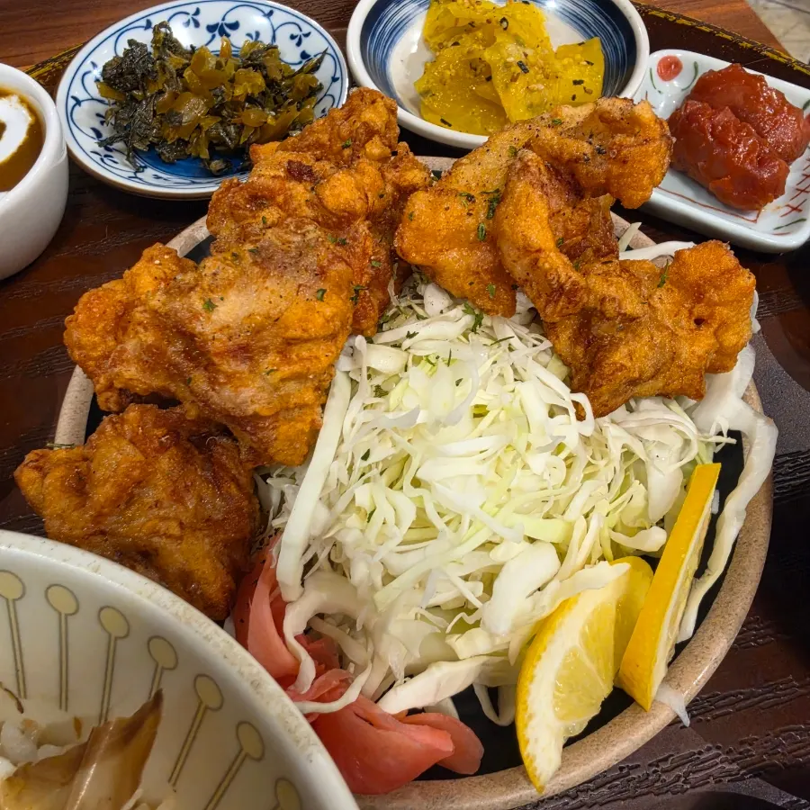 Salsas del menú de karaage