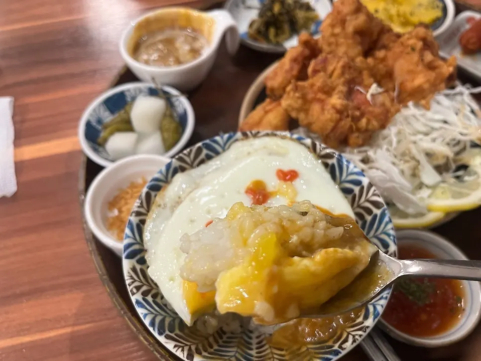 남포역 가라아게 정식 촉촉했던 다이도코로 광복점