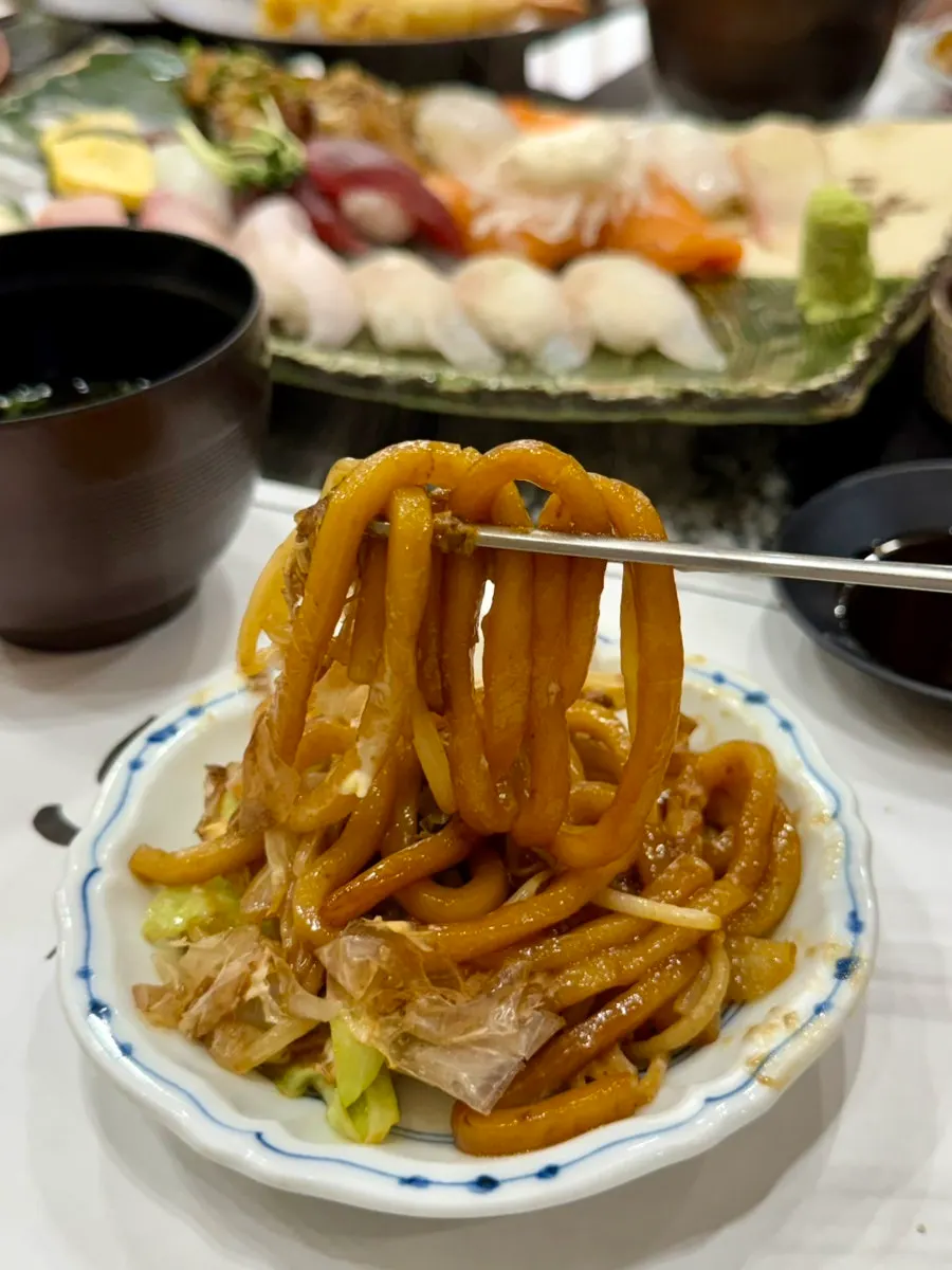 Yaki udon substitution option