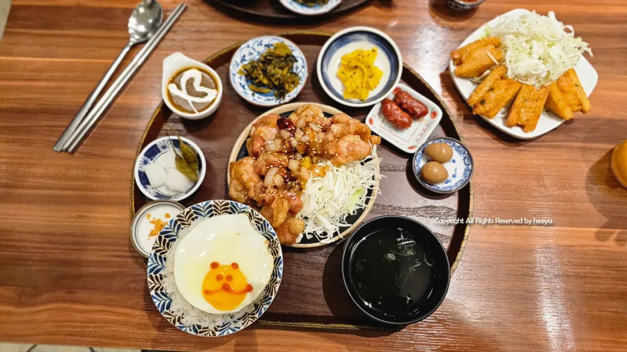 Chicken nanban set served with tartar sauce