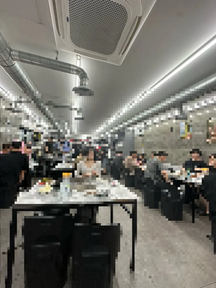 Interior of Bupyeong Yang Gopchang covered in celebrity signatures