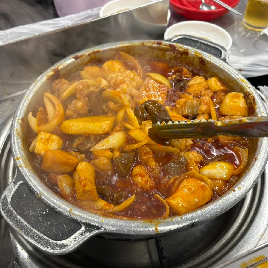 쫄깃한 양과 염통 부위