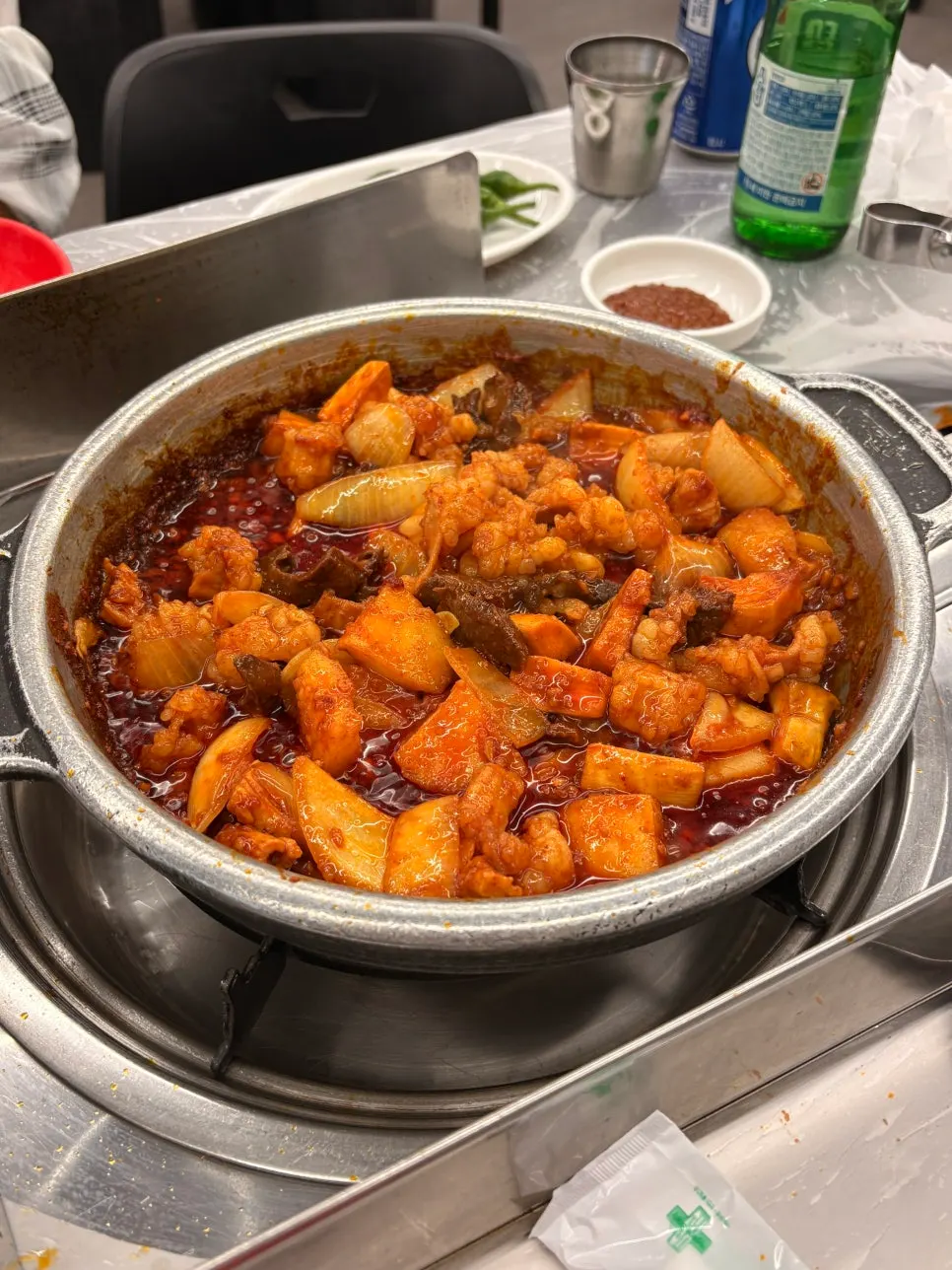 Plump seasoned tripe cooked by staff