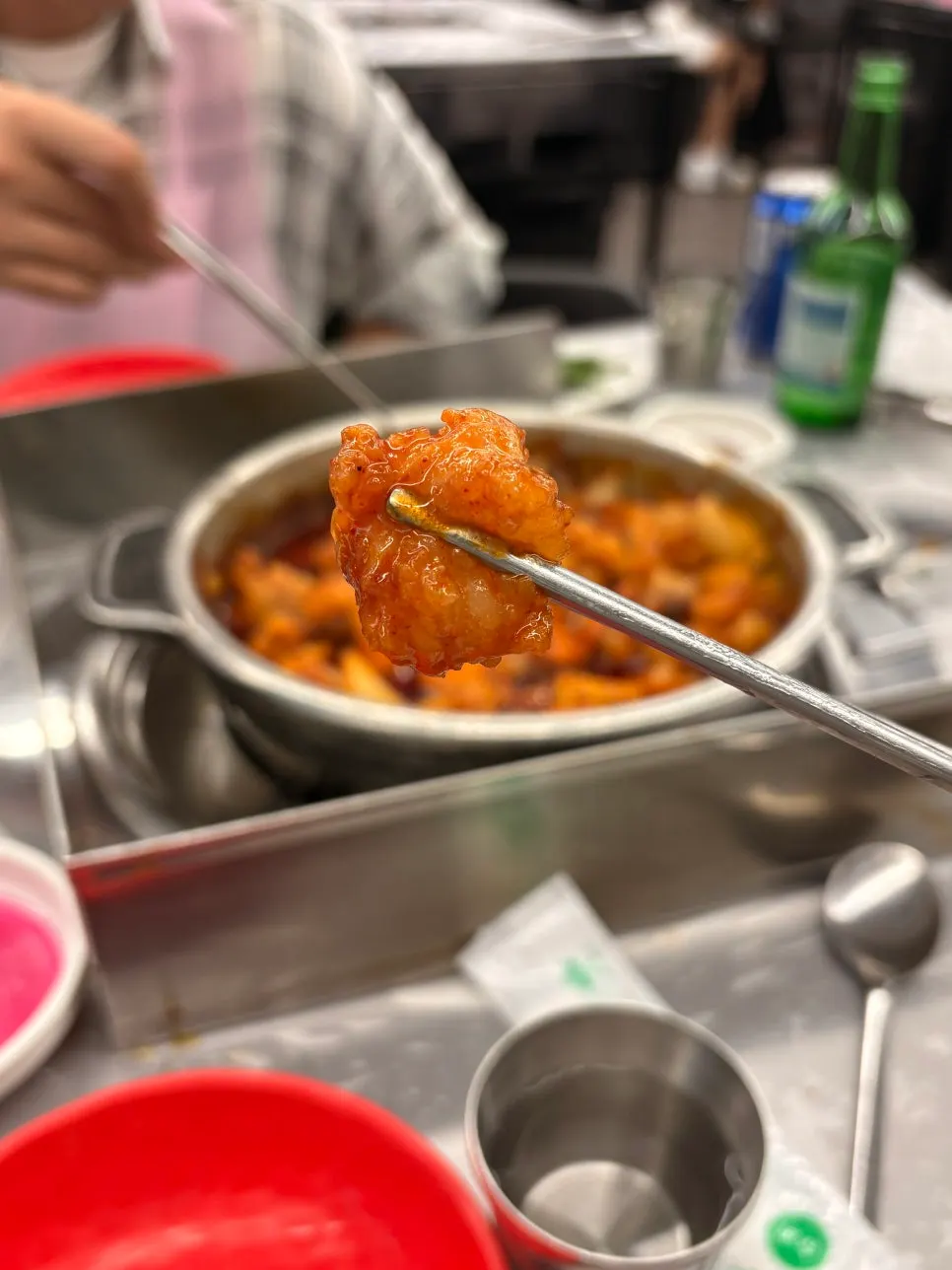 A chewy piece of grilled beef heart