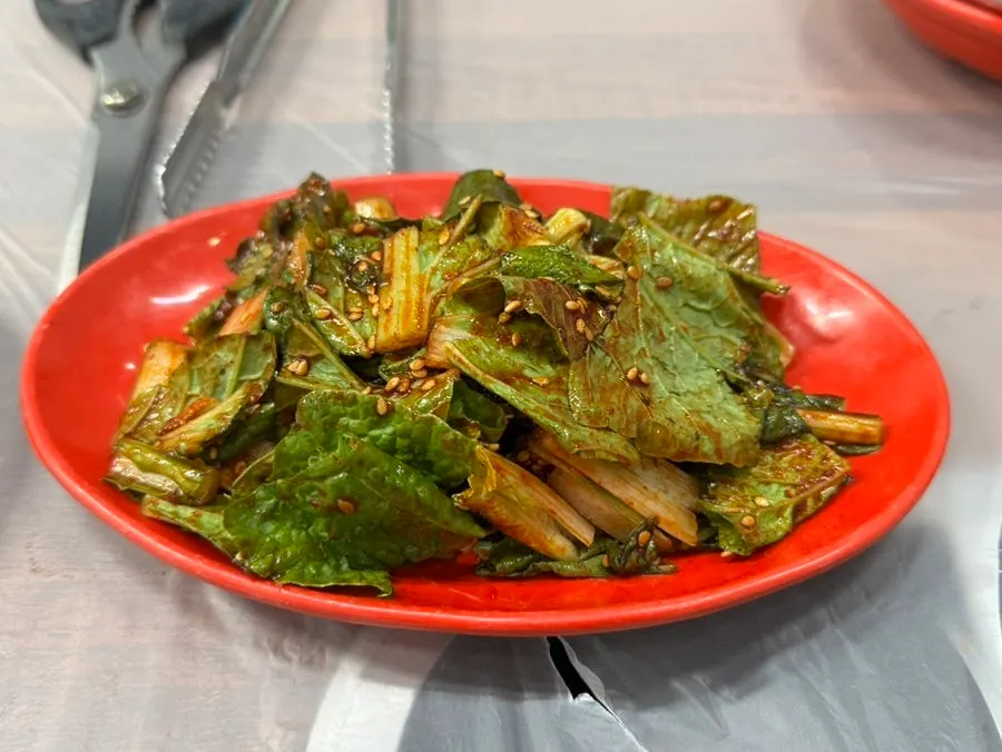 Basic side dishes at Bupyeong Yang Gopchang